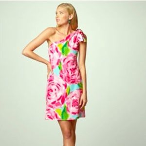 Lily Pulitzer 1st impression one shoulder dress